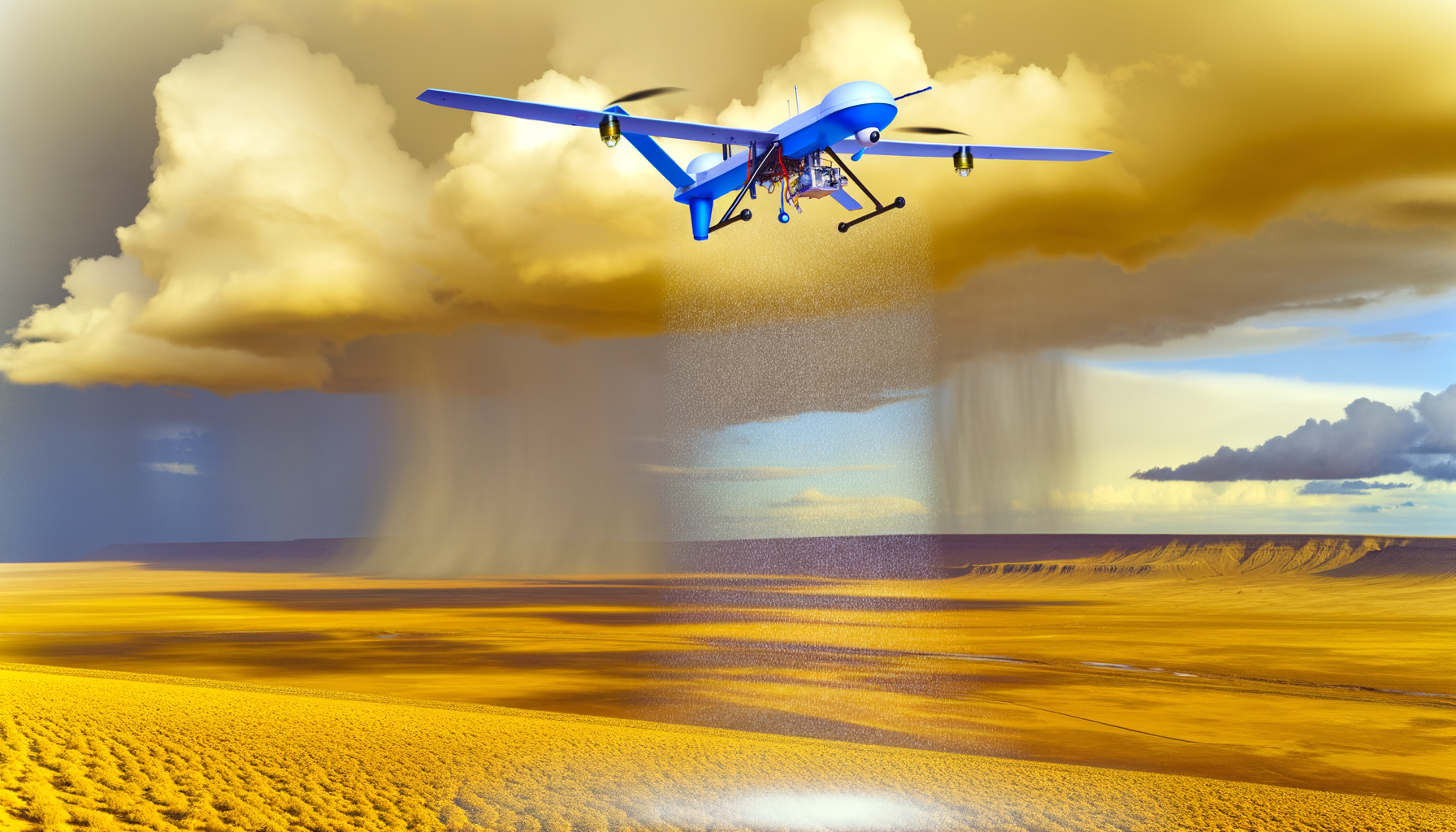 China Utilizes Drones for Successful Cloud Seeding Experiment, Yielding Significant Rainfall